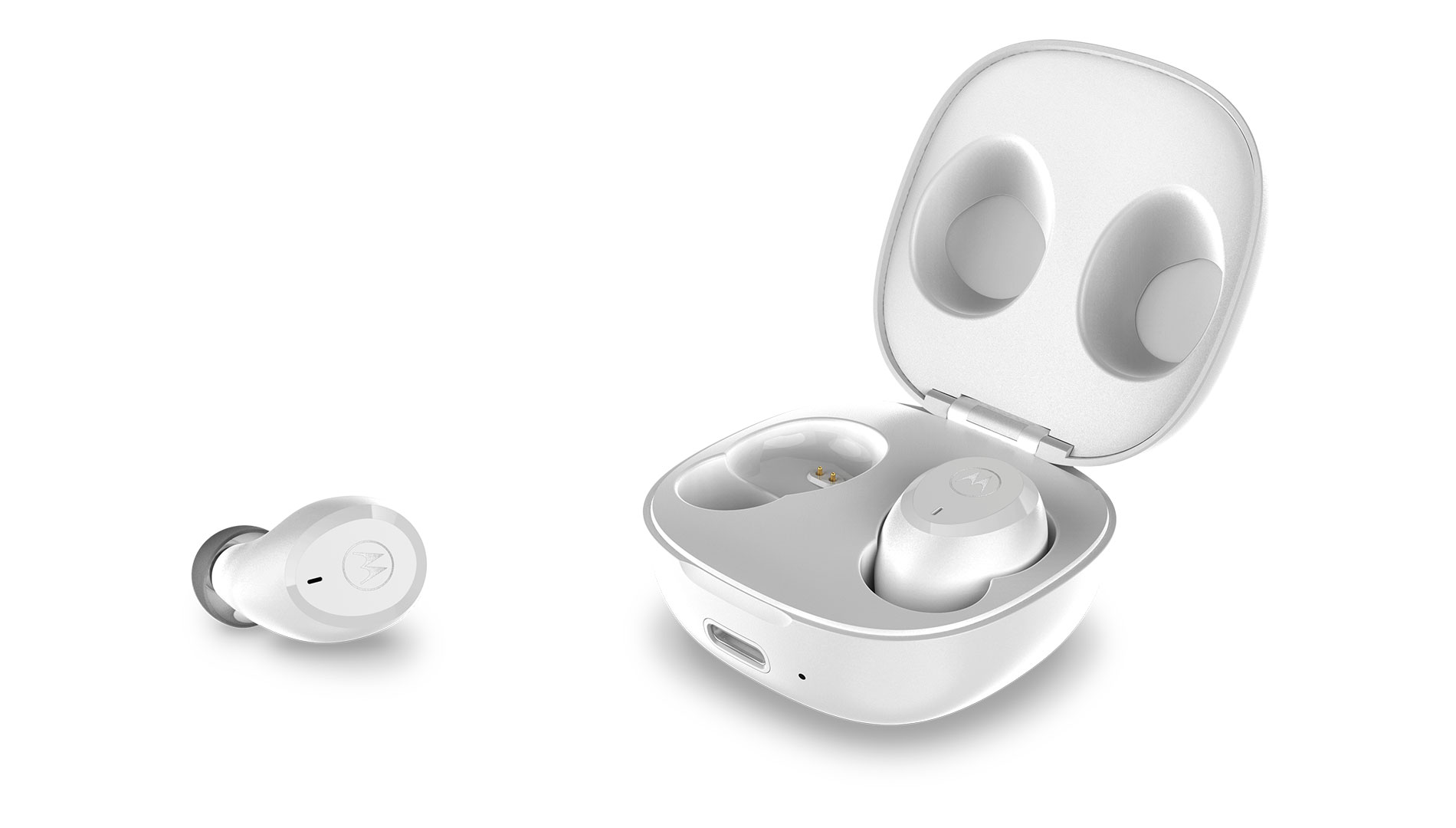 True wireless MOTO Earbuds Charge with charging case - Product image
